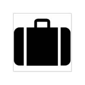 kunststempel voor de silhouet van de koffer rubberstempel (Afrduk)