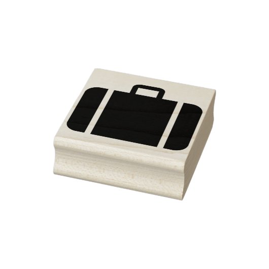 kunststempel voor de silhouet van de koffer rubberstempel (Stempel)