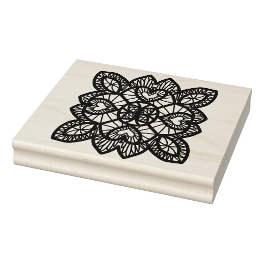 Kunststempel voor illustratiepatroon met loopvlakk 	rubberstempel (Stempel)