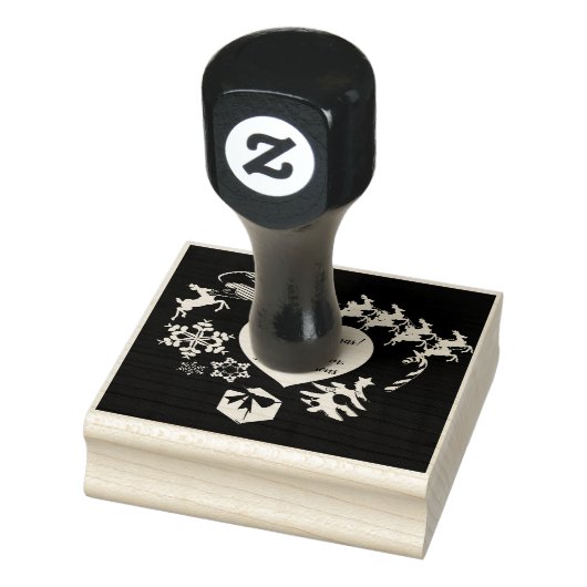 Kunststempel voor rendieren van kerstbomen rubberstempel (Stempel)