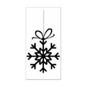 kunststempel voor snowflake 	rubberstempel (Afrduk)