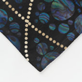 Kunststijl Abalone Gold van de galg Zodiac Dot Fleece Deken (Hoek)