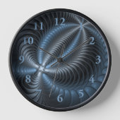 Kunststof Blauw Grijs 3D Fractal Art Modern Abstra (Voorkant)