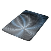 Kunststof Blauw Grijs 3D Fractal Art Modern Abstra Badmat (Gekanteld)