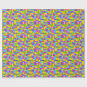 Kunststof bouwstenen patroon cadeaupapier (Vlak)