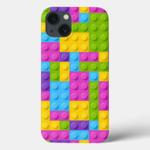 Kunststof bouwstenen patroon iPhone 13 hoesje