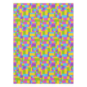 Kunststof bouwstenen patroon tafelkleed (Voorkant)