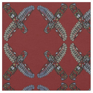 Kunststof Eagle Totem Pole Tribal Stof