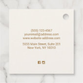 Kunststof en ontwerper bedankjes labels (Achterkant)