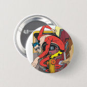 Kunststof Mannen vormen in de stad Ronde Button 5,7 Cm (Voorkant /achterkant)