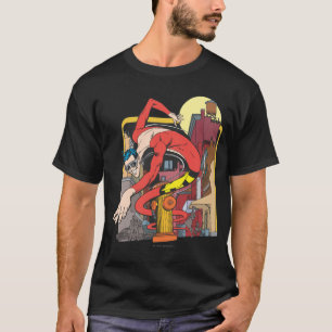 Kunststof Mannen vormen in de stad T-shirt