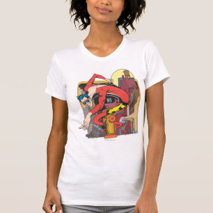 Kunststof Mannen vormen in de stad T-shirt