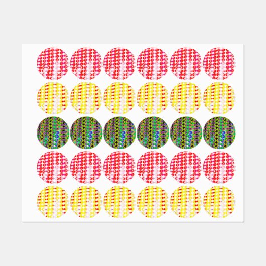 Kunststof pop labels (Vel)