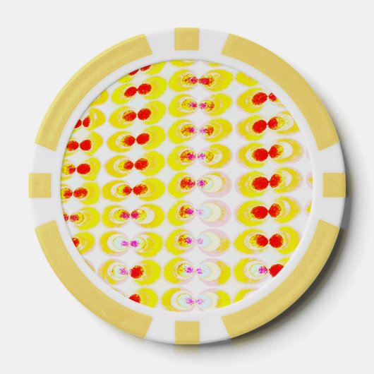 Kunststof pop poker chips (Voorkant)