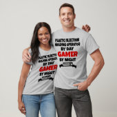 Kunststof spuitgietoperator Gamer T-shirt (Unisex)