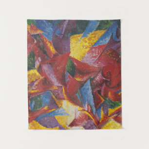 Kunststof vormen van een paard - Umberto Boccioni Wandkleed