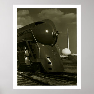 kunststoflocomotief "Steampunk" Poster