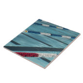 Kunststofscheiders in een zwembad tegeltje (Zijkant)