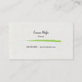 KunstStudio verf en Sip Wine Glass Visitekaartje (Achterkant)