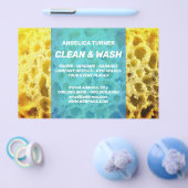 Kunststuk van spons, stijlvol, professioneel blauw flyer (Enkel)