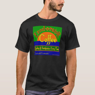 Kunstt T-shirt met het etiket van de Excel-koffee