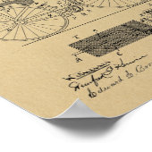 Kunsttekening van 1894 Militaire fietspatroon Poster (Hoek)