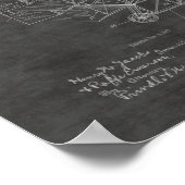 Kunsttekening van de vliegmachine van 1917 poster (Hoek)