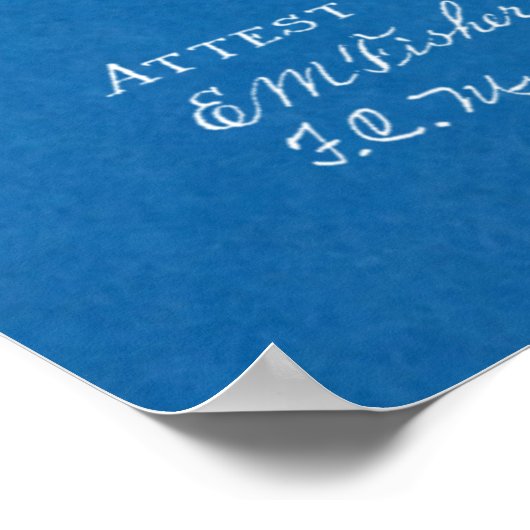 Kunsttekening van het vliegtuig van het vliegtuig  poster (Hoek)