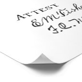 Kunsttekening van het vliegtuig van het vliegtuig  poster (Hoek)