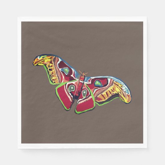 Kunsttekening vlinder servet (Voorkant)