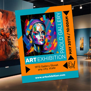 Kunsttentoonstelling Flyer