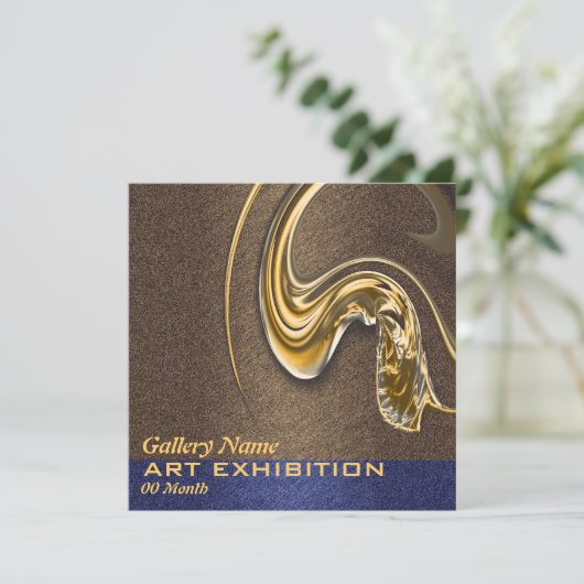 Kunsttentoonstelling show openen kaart (Staand voorkant)