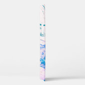 Kunsttextiel. Heldere Violet Border. Violet Art Case-Mate iPhone Case (Achterkant / Rechts)
