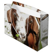 Kunstthetisch filmpje van een geit large cadeautasje (Achterkant Gekanteld)