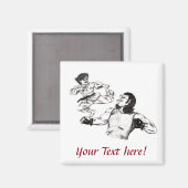 Kunstvechter Karate tegen MMA-strijder Magneet (Voorkant / Achterkant)