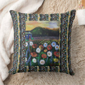Kunstveld Fort Folk van bloemen Patroon Kussen (Deken)