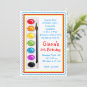 Kunstverf Craft Birthday-feestdagen Kaart (Staand voorkant)