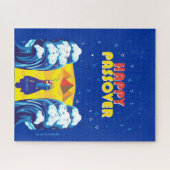 Kunstverf van Passover Moses & Israëlieten Pop op  Legpuzzel (Horizontaal)