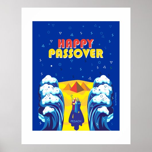 Kunstverf van Passover Moses & Israëlieten Pop op  Poster (Voorkant)