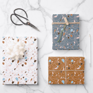 Kunstverlooppapier met één lijnpatroonlijn inpakpapier vel