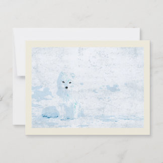 Kunstvos op de witte ijsverpakking briefkaart