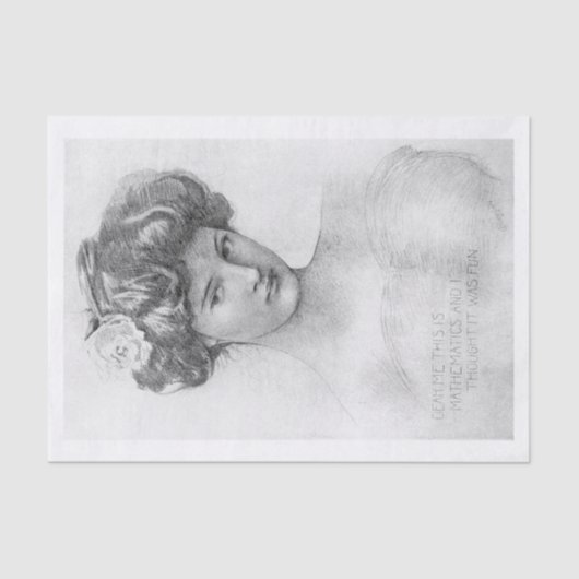  kunstvrouw ontkoppeling tissuepapier (Voorkant)