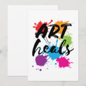 Kunstwarmte Kunsttherapistische therapie Kaart (Voorkant / Achterkant)