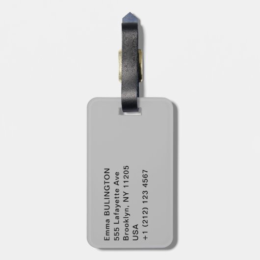 Kunstwerk Alfred Sisley - Le Pont de Moret Bagagelabel (Achterkant verticaal)