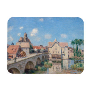 Kunstwerk Alfred Sisley - Le Pont de Moret Magneet