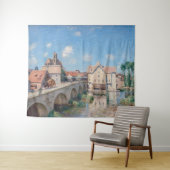 Kunstwerk Alfred Sisley - Le Pont de Moret Wandkleed (In Situ (horizontaal))