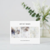 Kunstwerk Collage Artist Briefkaart Sjabloon (Staand voorkant)