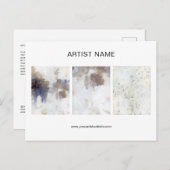 Kunstwerk Collage Artist Briefkaart Sjabloon (Voorkant / Achterkant)