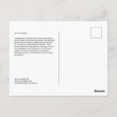 Kunstwerk Collage Artist Briefkaart Sjabloon (Achterkant)