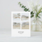 Kunstwerk Collage Artist Briefkaart Sjabloon (Staand voorkant)